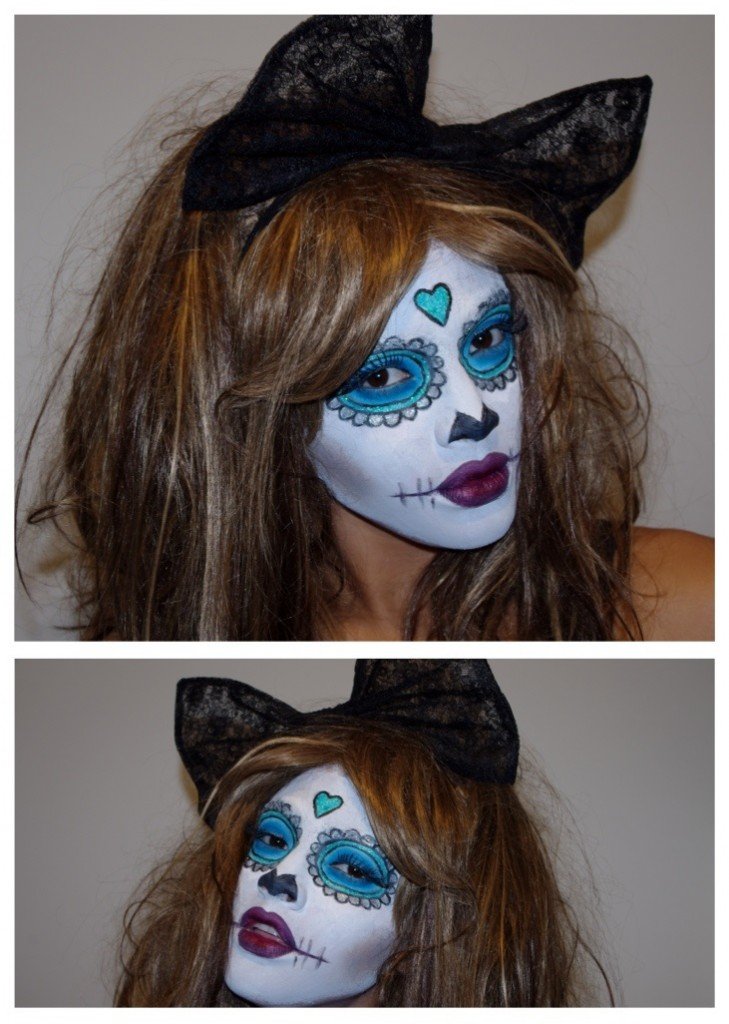 Samio Hallowen Skull doll fae paint  makeup tutorial