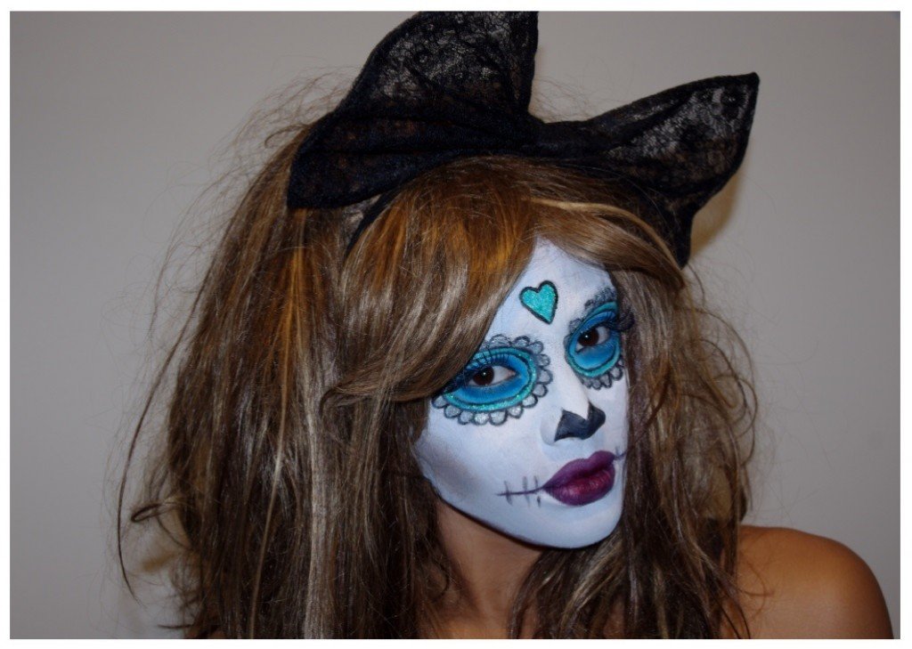 Samio Olowu Skull Doll face paint makeup tutorial