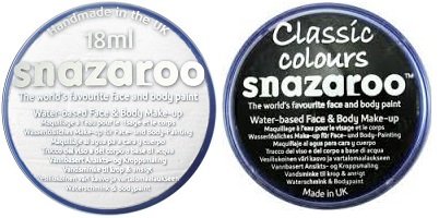 Snazaroo Classic colours - 18 ml White and black Face Paint