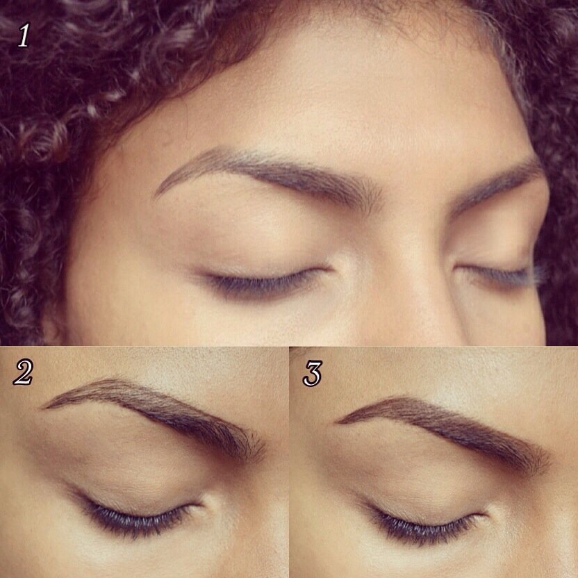 Samio's three step brow routine