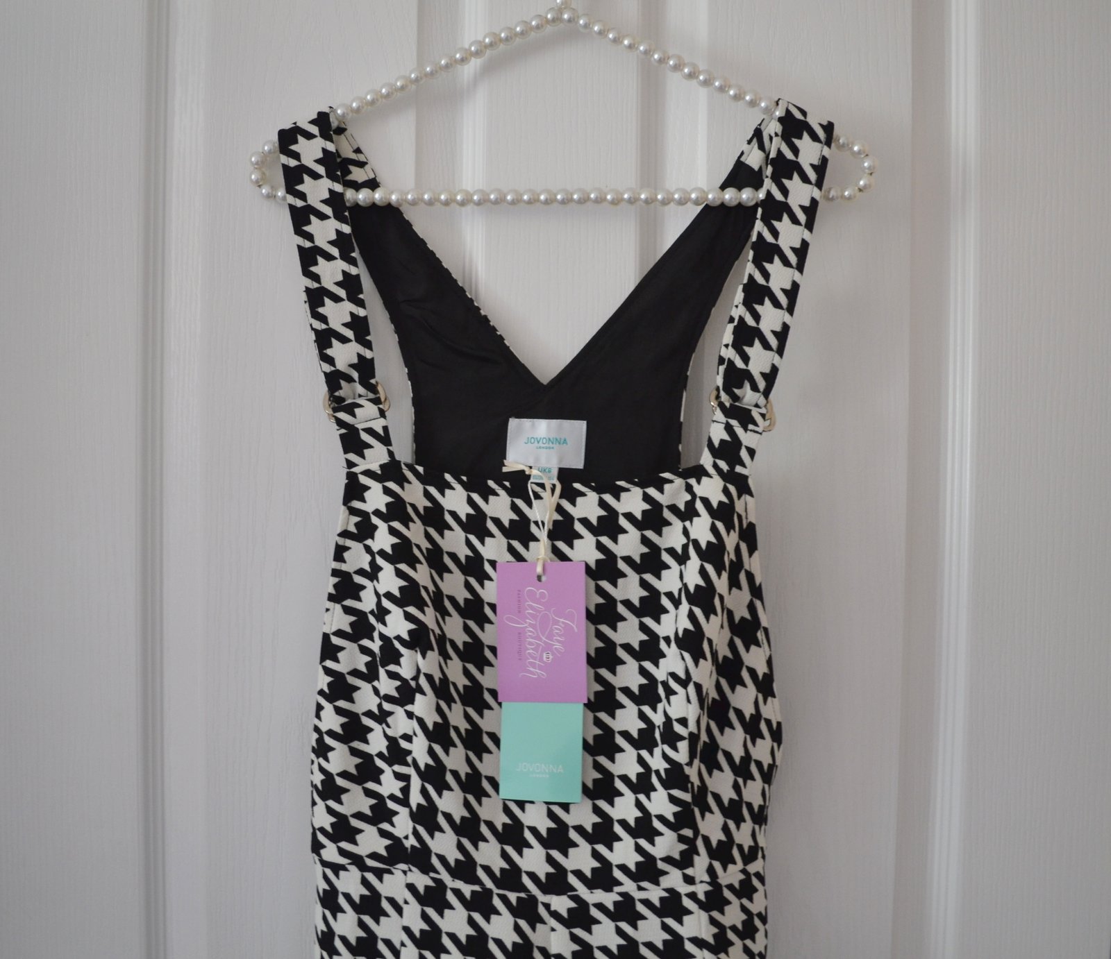 Jovonna Eyespy Dungarees Hounds Tooth - Faye Elizabeth Boutique