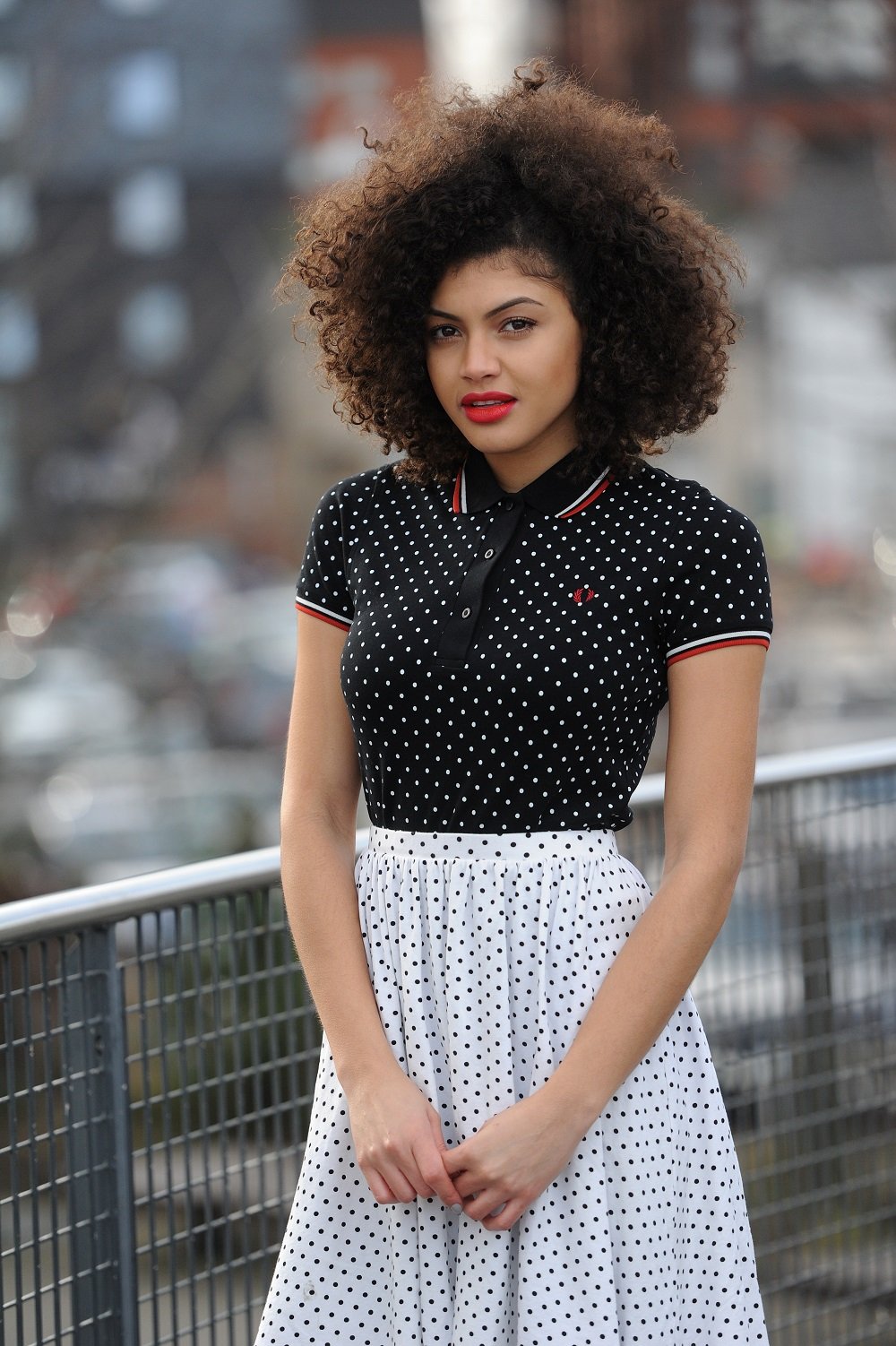 fred perry polka dot dress