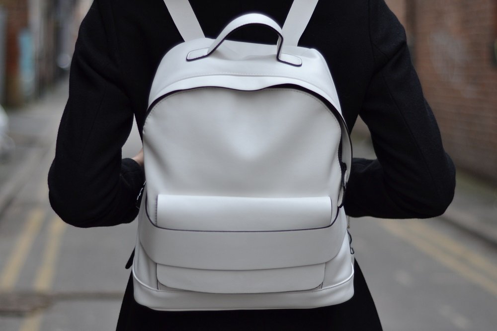 White Zara backpack