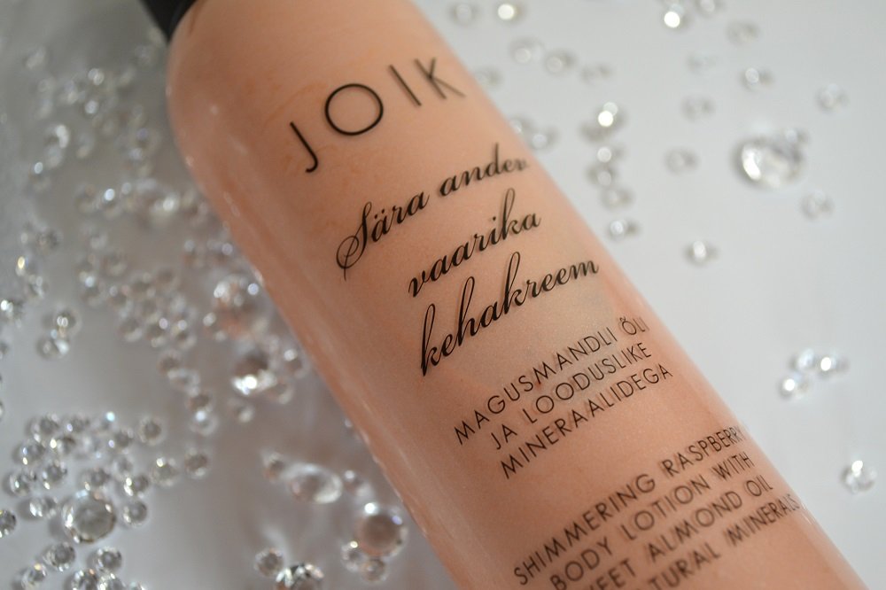 JOIK Shimmering raspberry body lotion review