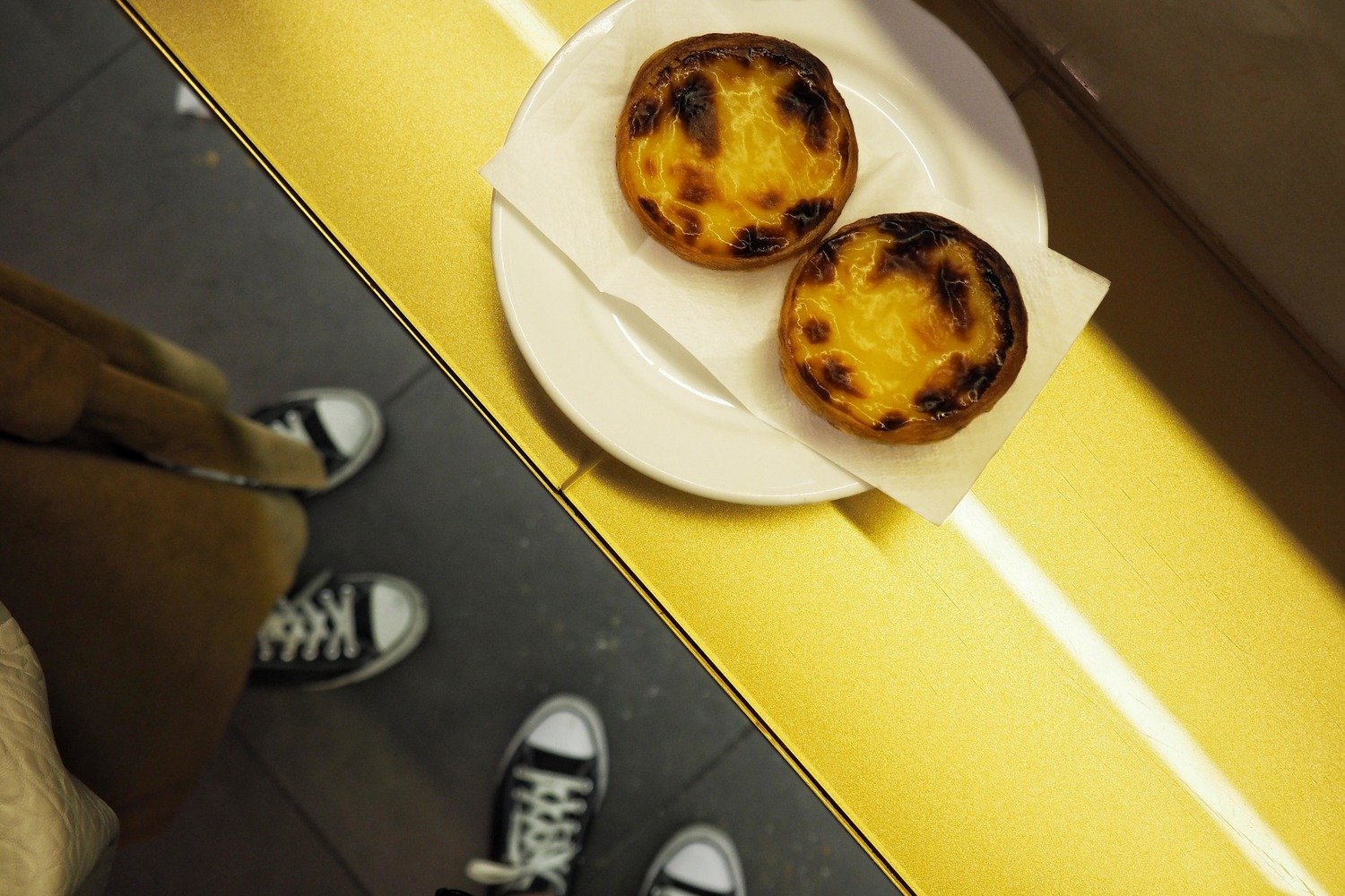 pasteis de nata at Manteigaria Lisbon