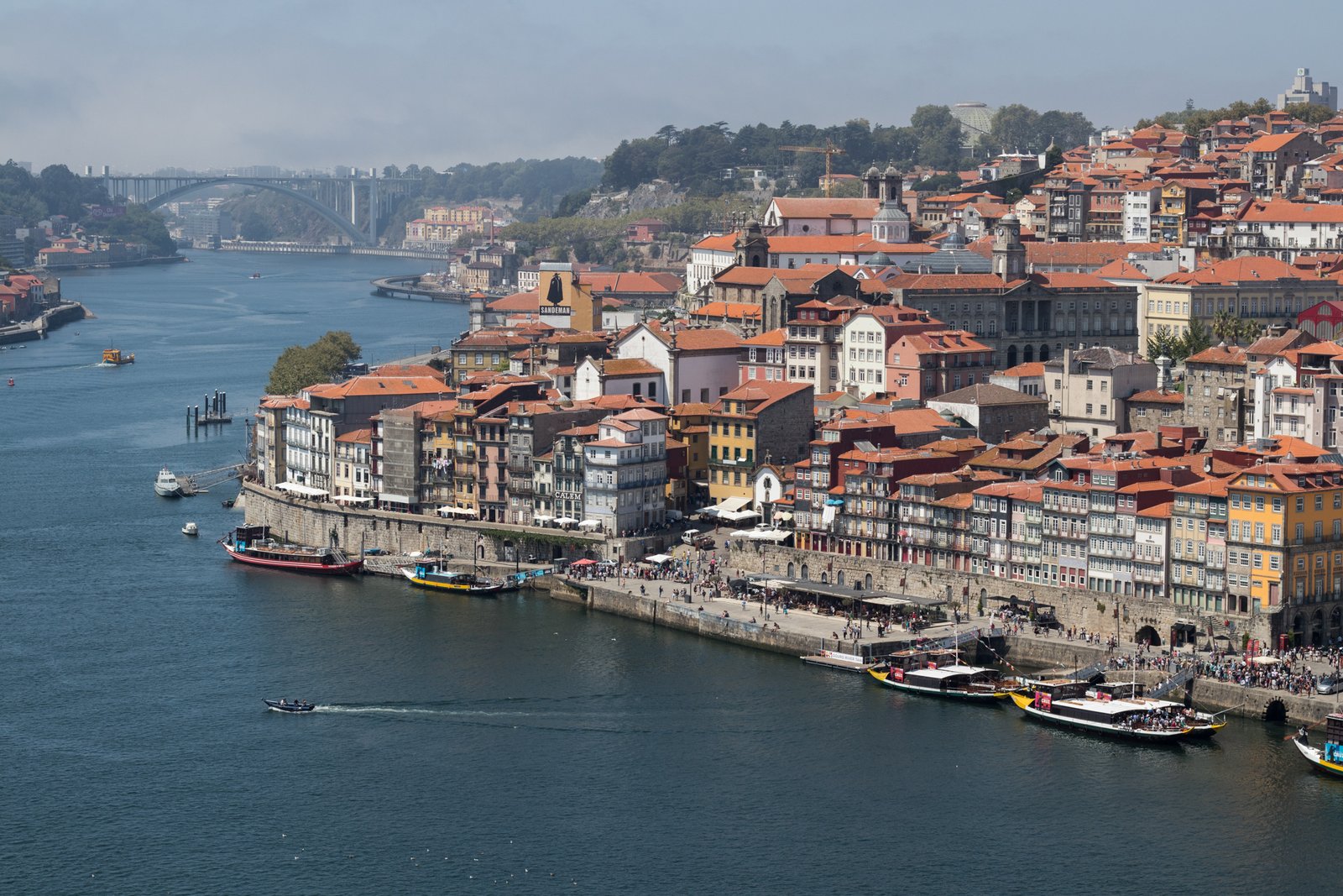 River Douro Porto Portugal In August