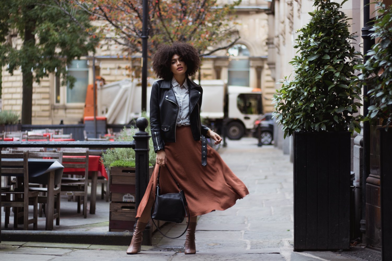 Autumn Midi skirt Outfit inspo