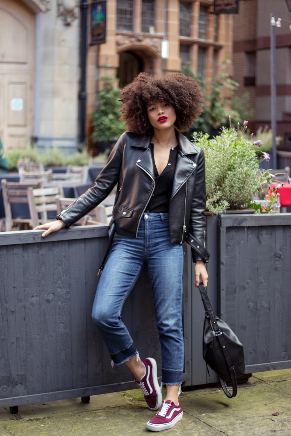 Samio Biker Jacket and Joe's Jeans Everyday Outfti