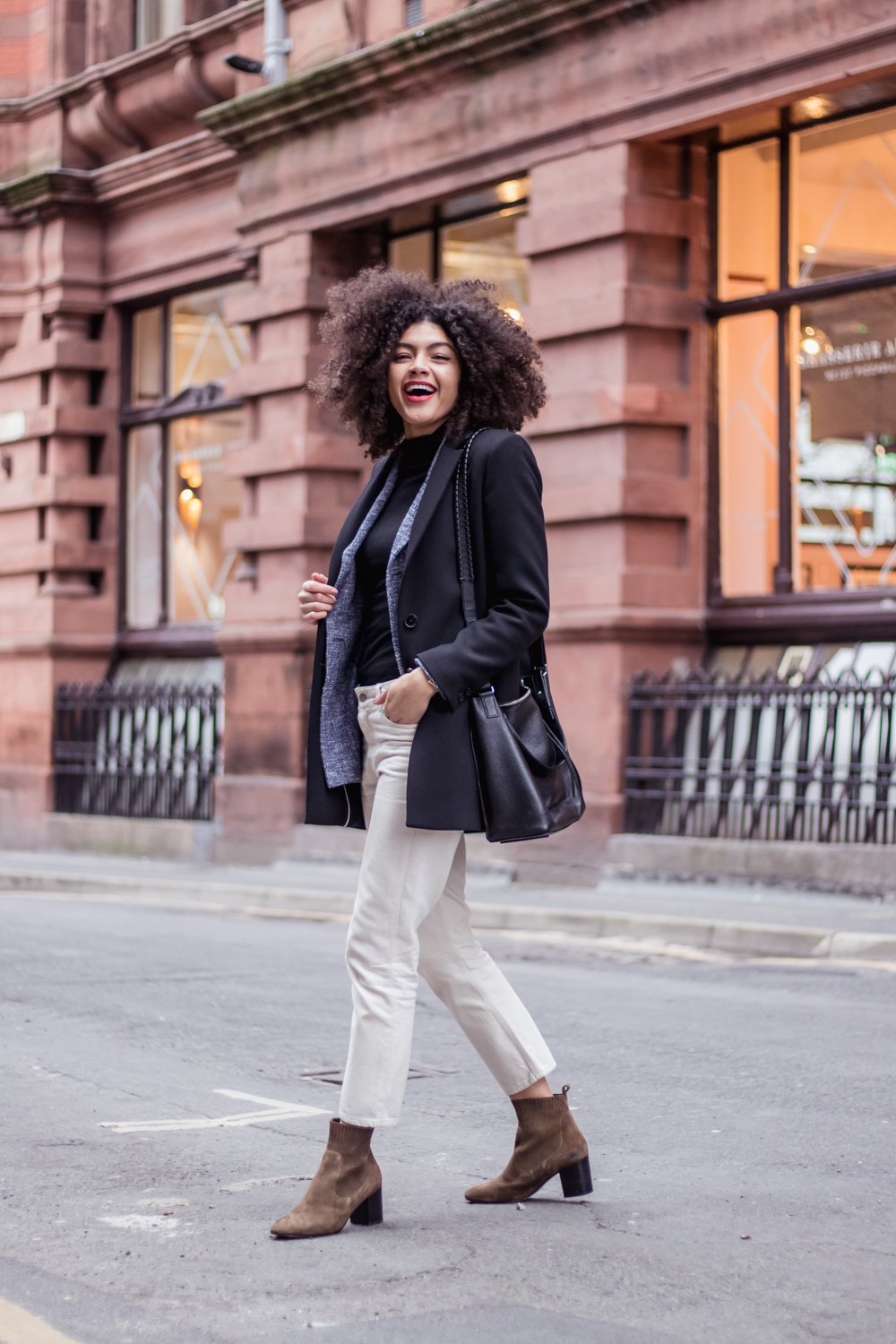 Weekday Ami Jeans in Oatmeal Casual Minimal Everyday Outfit