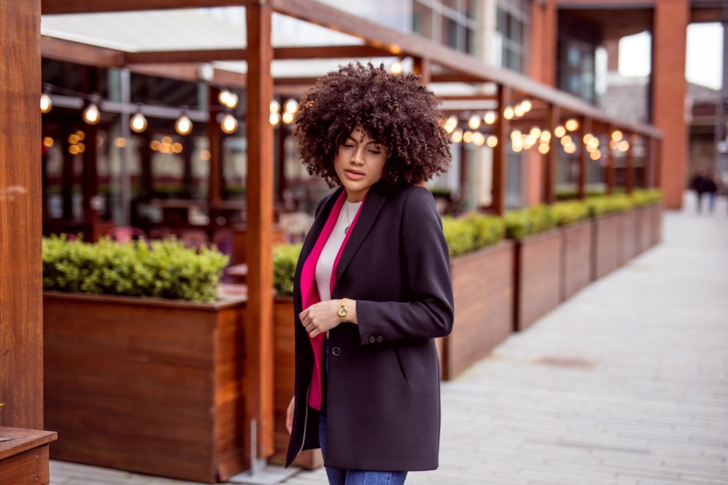 Black Jigsaw slim coat jacket