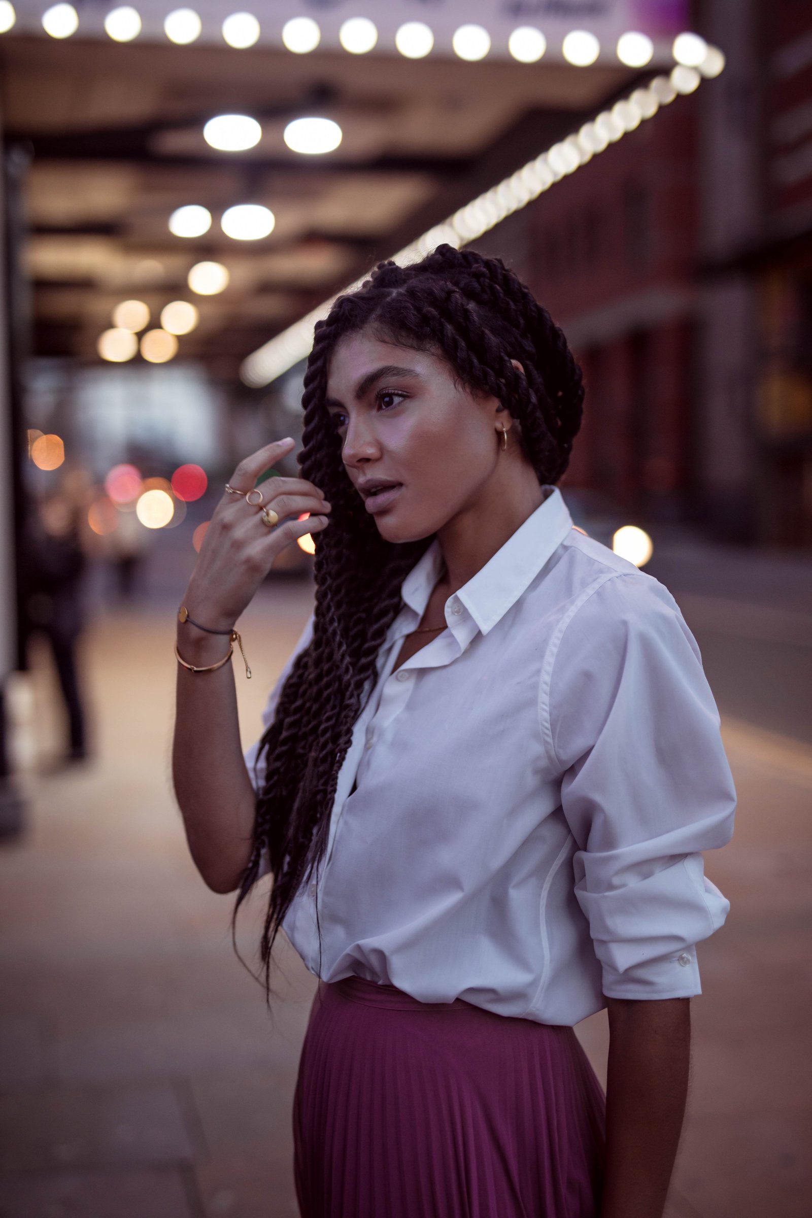 Samio Olowu White Shirt Manchester Street Style