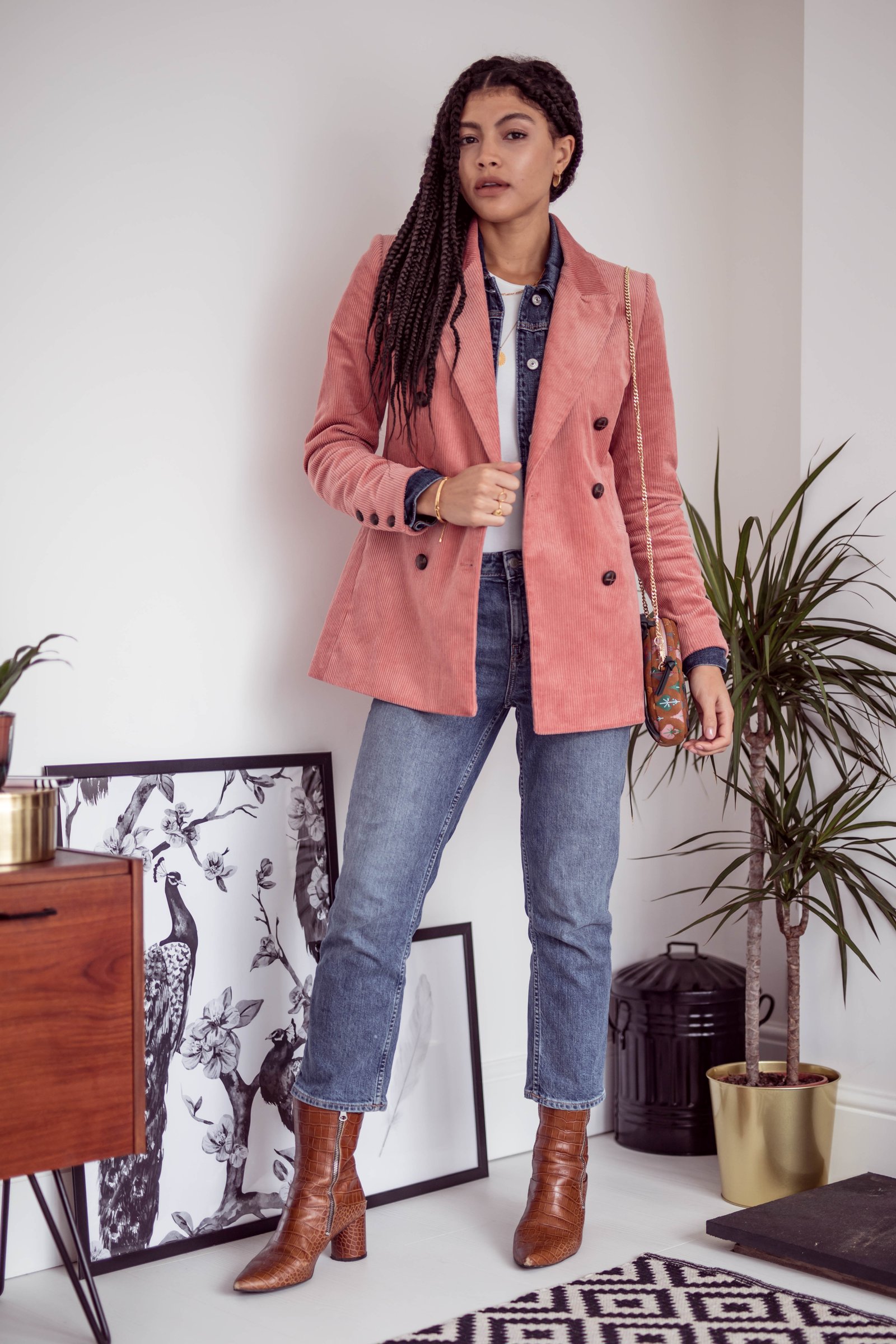 Ways to wear double denim layering Samio Manchester blogger