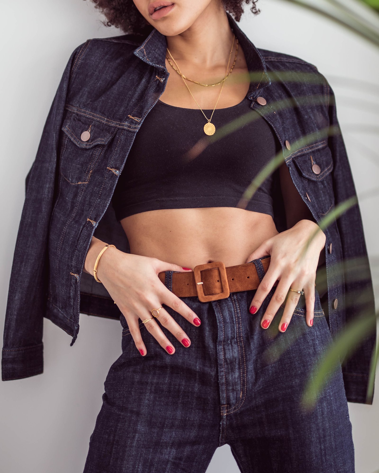 Samio Double Denim Outfit OneTeaspoon RAW INDIGO BANDIT TRUCKER JACKET and Jean