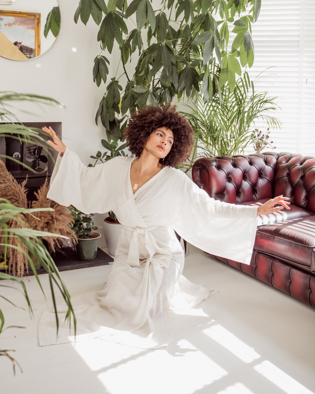 Samio manchester fashion blogger white kimono hand made cotton dress designer